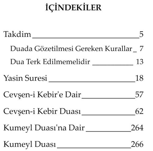 Cevşen-i Kebir (Ciltli) Komisyon (Kevser)