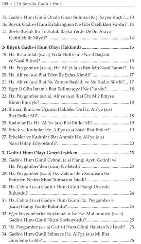 110 Soruda Gadir-i Hum Muhammed Deştî